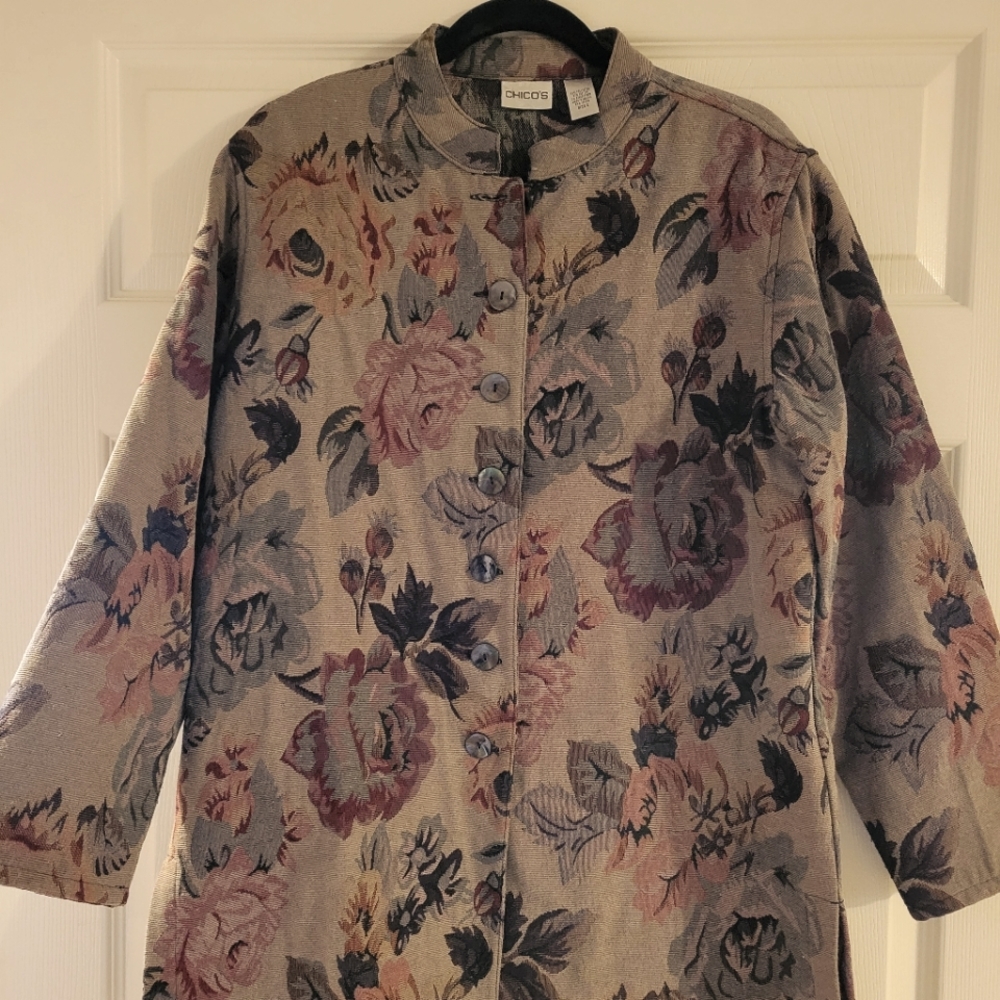 Chico's Floral Blazer